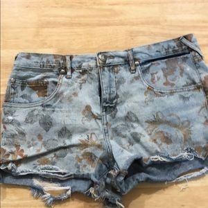 Free People distressed shorts
